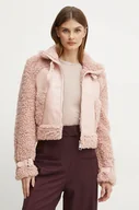 Kurtki damskie - Karl Lagerfeld kurtka damska kolor różowy przejściowa oversize 246W1507 - miniaturka - grafika 1