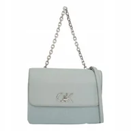 Torebki damskie - Calvin klein torebka damska re-lock double gusett bag_jcq szara - miniaturka - grafika 1