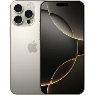 Apple iPhone 16 Pro Max 5G 256GB Tytan naturalny Beżowy - Telefony komórkowe - miniaturka - grafika 1