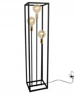 Lampy stojące - Lampa Podłogowa Stojąca Metal Czarna 130 CM - miniaturka - grafika 1