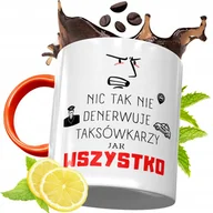 Kubki - KUBEK POMARAŃCZOWY DLA TAKSÓWKARZA PREZENT z Nadrukiem ze Zdjęciem + Opakowanie na prezent (wzór 02) - miniaturka - grafika 1