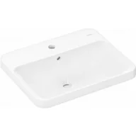 Umywalki - HANSGROHE 60162450 Xuniva Q Umywalka wpuszczana w blat 55x45 z otworem na baterię, z przelewem - miniaturka - grafika 1