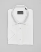 Koszule męskie - koszula canosa 00494 krótki rękaw biały classic fit - miniaturka - grafika 1