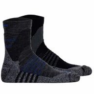 Odzież trekkingowa damska - Skarpety trekkingowe Salomon X Ultra Access Quarter 2 pary, wełna merino - miniaturka - grafika 1