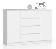 Komody - Biała duża komoda z szufladami G6-G02 - miniaturka - grafika 1