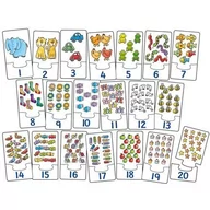 Zabawki interaktywne dla dzieci - Bigjigs Toys gra edukacyjna Dopasuj i policz - miniaturka - grafika 1