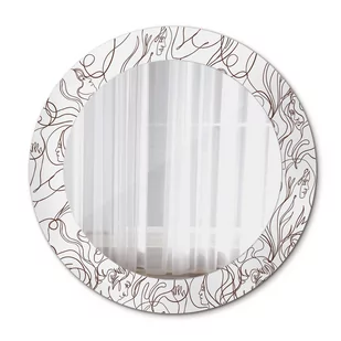 Okrągłe Lustro Łazienkowe Twarze z linii 60cm - Lustra - miniaturka - grafika 1