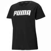 Koszulki i topy damskie - Koszulka damska Puma Rtg Logo Tee czarna 586454 01 - miniaturka - grafika 1