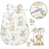 Śpiworki dla dzieci - OCIEPLANY ŚPIWOREK NIEMOWLĘCY DO SPANIA 56-62 1 TOG BAWEŁNA 100% - miniaturka - grafika 1