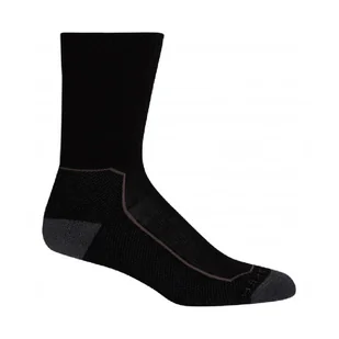 Damskie skarpety trekkingowe Icebreaker Hike+ Medium Crew black mink monsoon - 41-43 - Skarpetki damskie - miniaturka - grafika 1