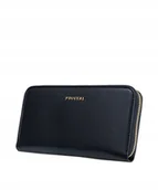 Portfele - Portfel Damski Duży Na Karty Skóra Ekologiczna PUCCINI Czarny BLP835A 1 - miniaturka - grafika 1