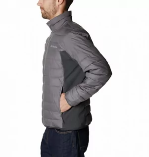 Kurtki męskie - Męska kurtka puchowa pikowana COLUMBIA Powder Lite Hybrid Jacket - grafika 1