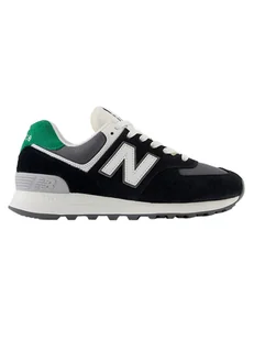 New Balance Skórzane sneakersy "WL574" w kolorze czarnym - Trampki damskie - miniaturka - grafika 1