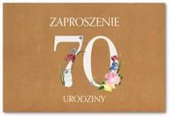 Kartki okolicznościowe i zaproszenia - Zaproszenie Na 70-Te Urodziny 10 Szt Zt41 - miniaturka - grafika 1