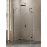 Kabiny prysznicowe - New Trendy EXK-3836 KABINA AVEXA GUNMETAL BRUSHED PI$477CIOKąTNA P 100x80x200 CZYSTE 6mm ACTIVE SHIELD - miniaturka - grafika 1