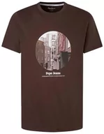 Koszulki męskie - Pepe Jeans Koszulka męska Kervin, Szary (Szlak), XL - miniaturka - grafika 1