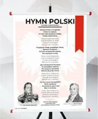 Pomoce naukowe - Plansza- Hymn Polski - miniaturka - grafika 1