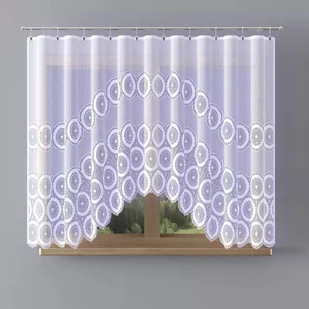 Firanka gotowa żakardowa Serena A146 300x150 cm biała - 150 cm 300 cm - Firany - miniaturka - grafika 1