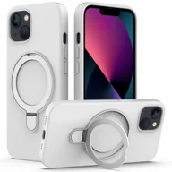 Etui i futerały do telefonów - Etui Magnetic Ring Mag Safe do Apple iPhone 15 - Biały - miniaturka - grafika 1