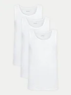 Koszulki męskie - BOSS Komplet 3 tank topów 50542132 Biały Regular Fit - miniaturka - grafika 1