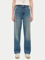 Spodnie damskie - Mustang Jeansy Vermont 1016933 Niebieski Loose Fit - miniaturka - grafika 1