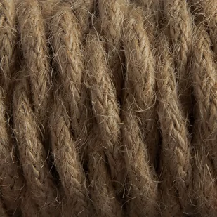 Przewód W Oplocie 1M Jutowym Kabel Dekoracyjny Skręcany 2X0,75 - Kable - miniaturka - grafika 1