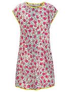 Sukienki - Jack Wolfskin Dziewczęca sukienka Villi G sukienka dziecięca, różowa Lemonade All Over, 128, Pink Lemonade All Over, 128 cm - miniaturka - grafika 1
