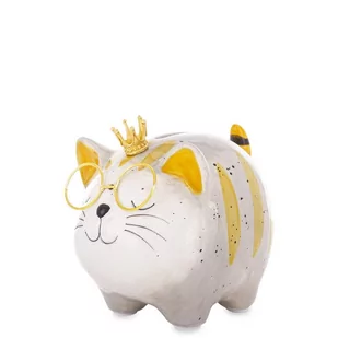 Skarbonka Kot ceramiczna na PREZENT OTWIERANA - Skarbonki - miniaturka - grafika 1