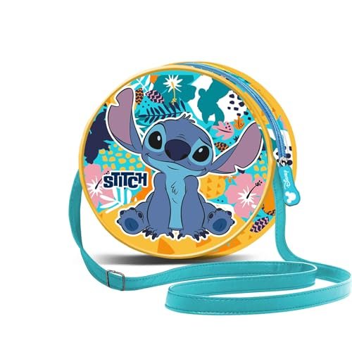Disney Okrągła torba crossbody, unisex, turkusowa, Lilo i Stitch, Turkusowy Lilo i Stitch