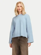 Swetry damskie - JJXX Sweter Sigga 12255358 Błękitny Relaxed Fit - miniaturka - grafika 1