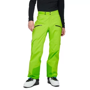 Spodnie narciarskie - Męskie spodnie narciarskie Black Diamond RECON STRETCH LT PANTS lime - grafika 1