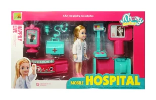 Lalka mini lekarz z akcesoriami - SWEDE - Akcesoria dla lalek - miniaturka - grafika 1