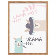Wyposażenie pokoiku dziecięcego - Obrazek Sweet Lama I 30x40 cm - miniaturka - grafika 1
