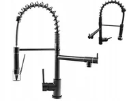 Baterie kuchenne - Bateria Kuchenna 2 Wylewki Czarna zlew granitowy - miniaturka - grafika 1