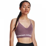 Bielizna sportowa damska - Biustonosz treningowy Under Armour UA Seamless Low Long Bra - fioletowy - UNDER ARMOUR - miniaturka - grafika 1