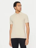 Swetry męskie - Selected Homme Polo 16092437 Beżowy Regular Fit - miniaturka - grafika 1