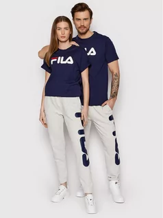 Koszulki męskie - Fila T-Shirt Unisex Bellano FAU0067 Granatowy Regular Fit - grafika 1