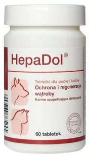 Dolfos HepaDol 60 tabletek - Suplementy i witaminy dla kotów - miniaturka - grafika 1