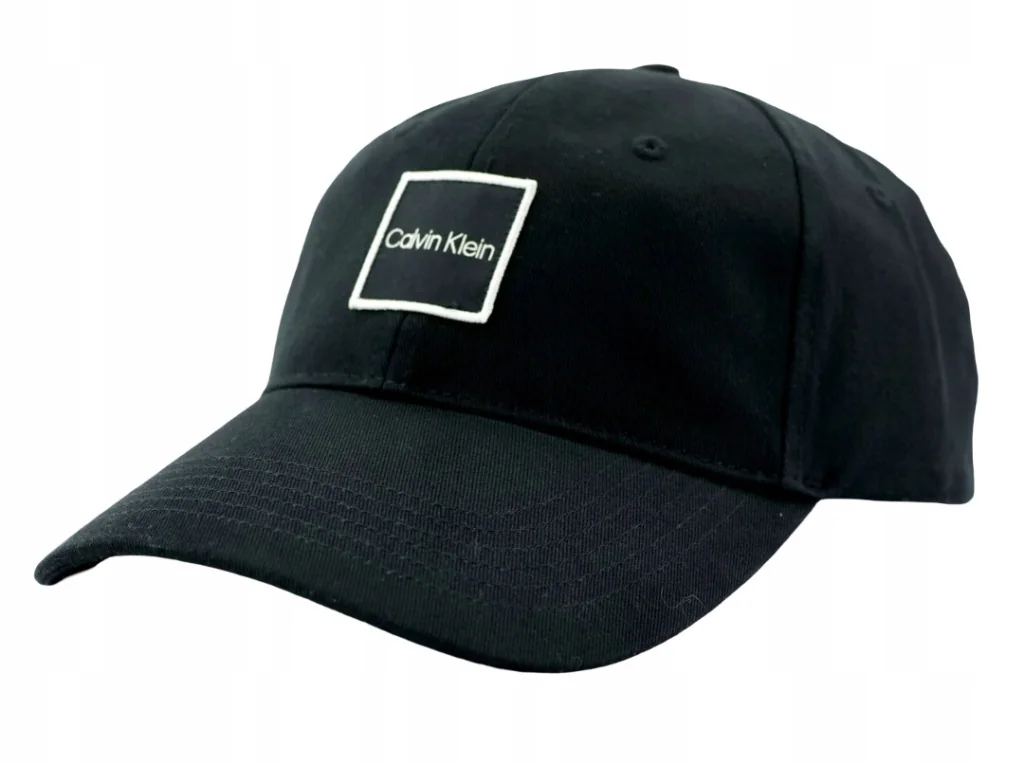 Czapka z daszkiem męska młodzieżowa Calvin Klein CK 55-60cm Czarna Wyszycie
