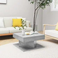 Ławy i stoliki kawowe - Stolik kawowy betonowy szary 57x57x30 cm materiał drewnopochodny - miniaturka - grafika 1