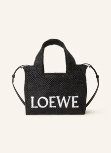 Loewe Torba Shopper Font Tote Small schwarz - Torebki damskie - miniaturka - grafika 1
