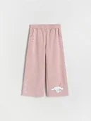 Spodnie i spodenki dla dziewczynek - Reserved - Szerokie dresy Cinnamoroll - fioletowy - miniaturka - grafika 1