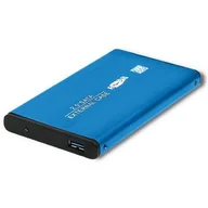 Obudowy i kieszenie na dyski twarde - Qoltec Kieszeń Obudowa na dysk HDD/SSD 2.5" SATA3 | USB 3.0 | Niebieska 51859 - miniaturka - grafika 1