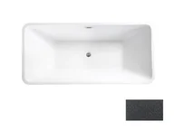 Wanny - Besco Evita Glam Wanna wolnostojąca 160x80 cm biały połysk/grafitowy + syfon z przelewem chrom WA-160-EGR - odbiór osobisty: Kraków, Warszawa - miniaturka - grafika 1