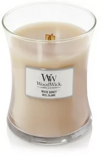 Świece - White Honey świeca średnia WoodWick - grafika 1