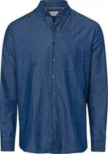 Koszule męskie - BRAX Męska koszula dżinsowa w stylu Daniel U Denim modna koszula dżinsowa, Cobalt, M, kobaltowy, M - grafika 1
