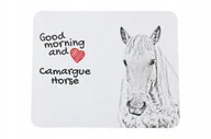 Podkładki pod mysz - Koń Camargue - podkładka pod myszkę z nadrukiem, personalizowana podkładka - miniaturka - grafika 1