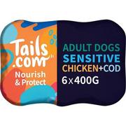 Mokra karma dla psów - Tails.com Inner Vitality Advanced Nutrition Sensitive Grain Free 24x400g - miniaturka - grafika 1
