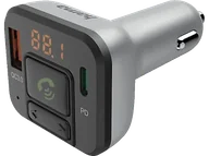 Transmitery FM - Transmiter FM HAMA 14169 Bluetooth Srebrno-czarny - miniaturka - grafika 1