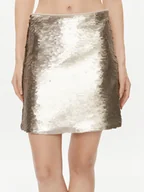 Spódnice - Marella Spódnica mini Zolla 2337760339200 Złoty Regular Fit - miniaturka - grafika 1